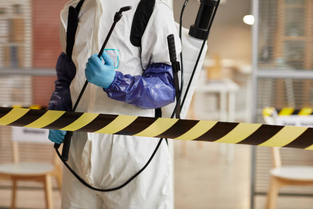 Professional Biohazard technician working in Sand Lake, MI